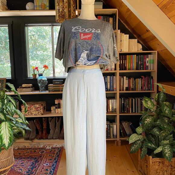 Vintage Linen Pants - Picture 1 of 6